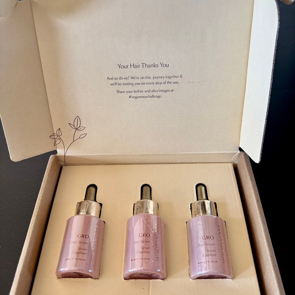 New VEGAMOUR GRO Hair Serum
Trio Set for Thinning Hair  *SEALED*
